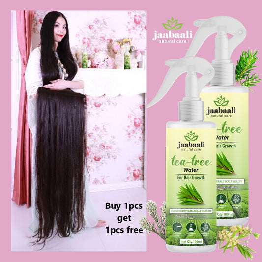 Jaabaali Natural Care Pure & Organic Tea Tree Extract Water for Hair Growth, Stop Hair fall, promot New hair, Long, Storng and Healthy Hair, Suitable for all type of hair, 200ml (Pack Of 02)