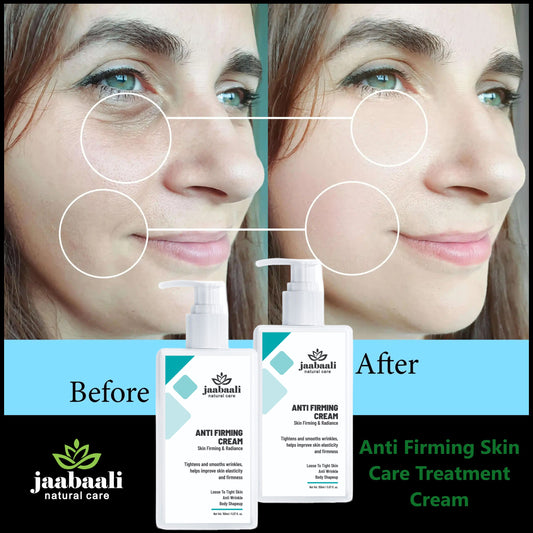 Jaabaali Natural Care Anti Firming Cream for Loos to Tight skin, Anti Wrinkles and Body Shapup, Suitable for all type of skin and ideal for unisex. (150 grm). (Pack of 2).